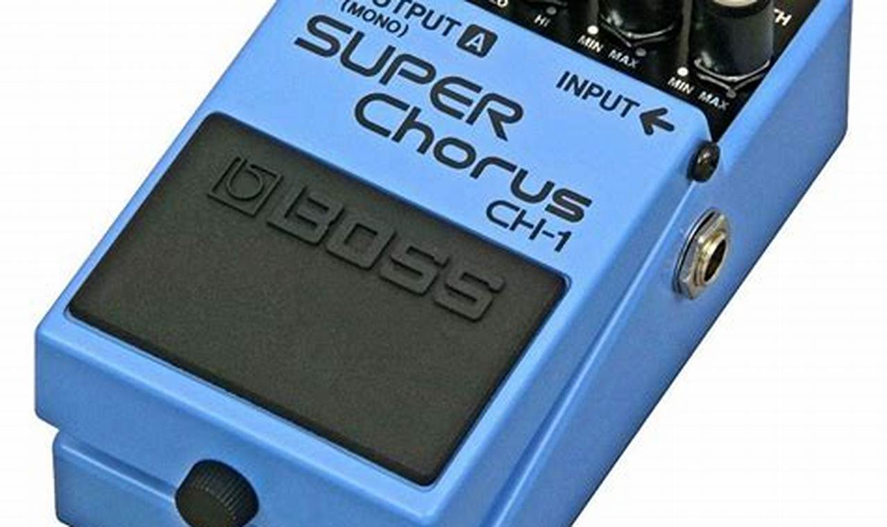 Unveiling the Boss Chorus Guitar Pedal: A Sonic Odyssey