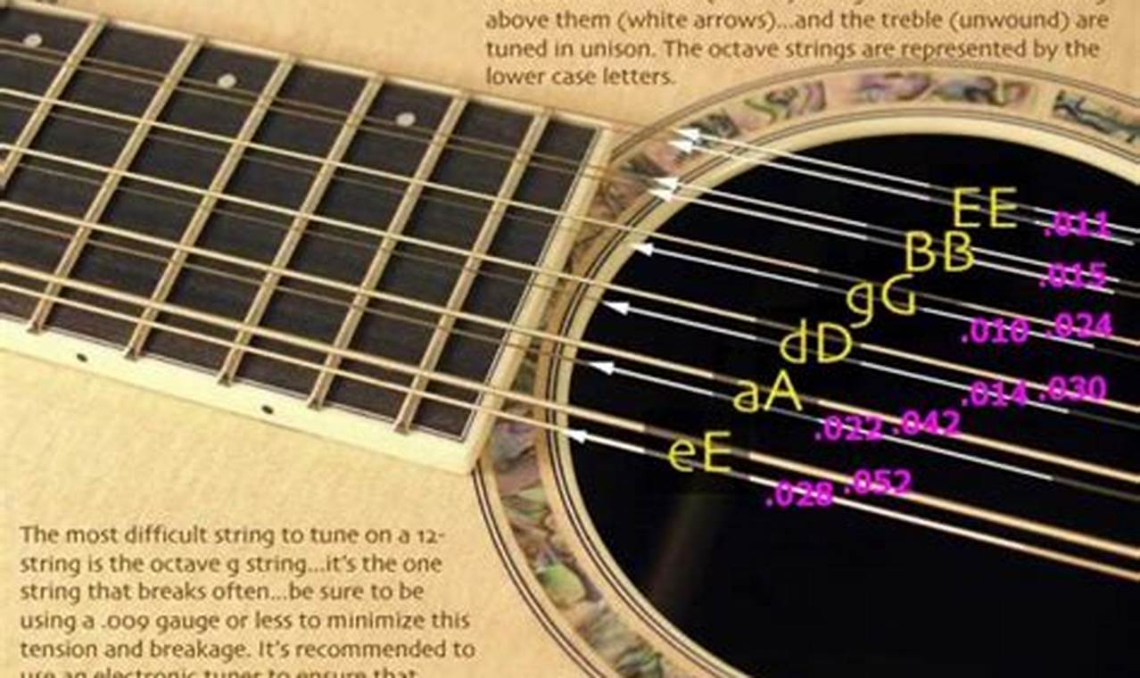 Unlock the Sonic Secrets of 12 String Guitar Gauges