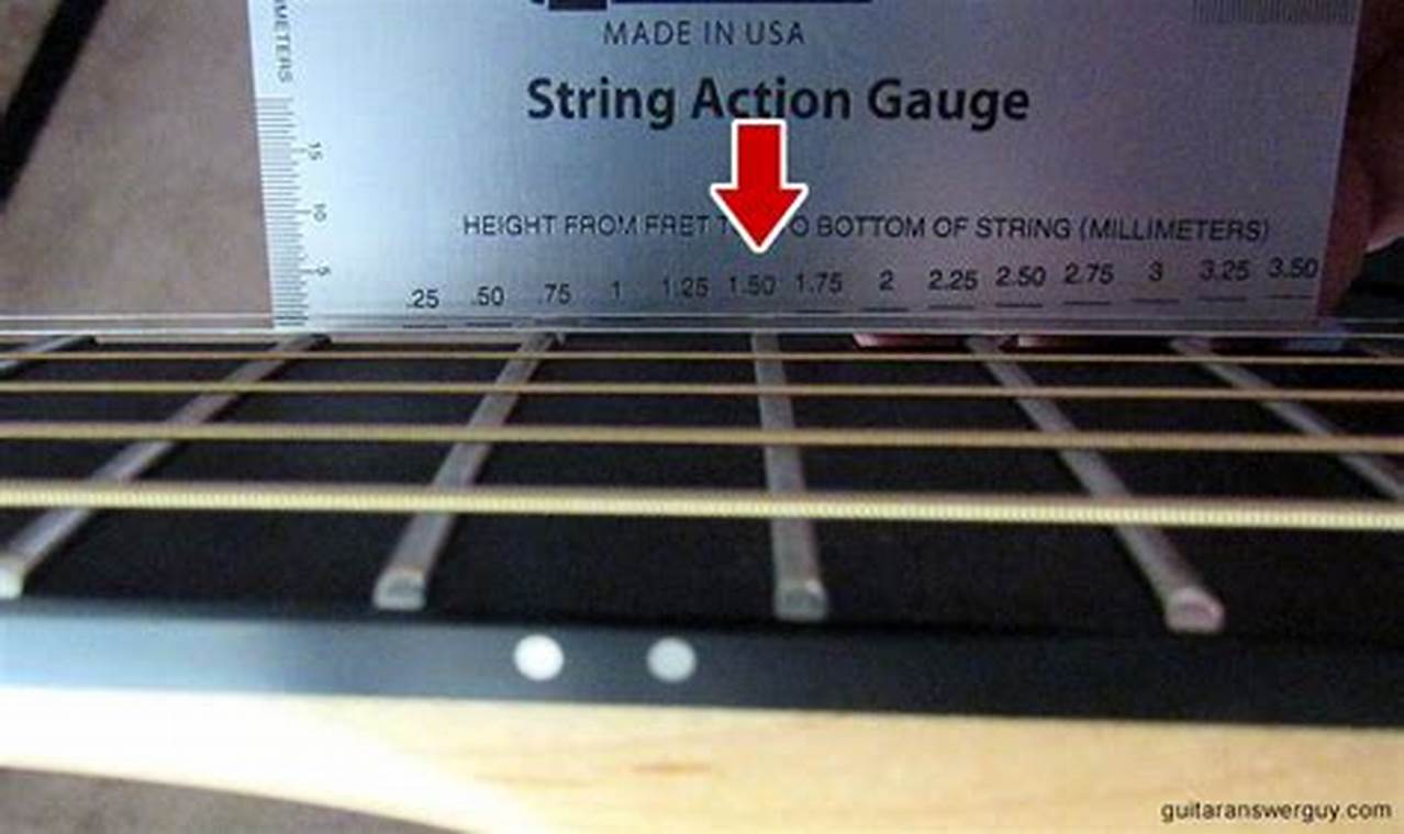 String Action Table Unlock the Secrets of Acoustic Guitar String Action Height
