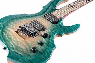 Unveil the ESP FRX CTM FR Electric Guitar in Apex Green Burst: A Journey of Sonic Excellence - Master the Art of Playing Guitar and Play Like a Pro