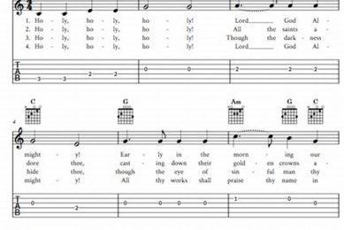 Unveiling the Simplicity and Beauty of "Holy Holy Holy" Guitar Chords - Master the Art of Playing Guitar and Play Like a Pro