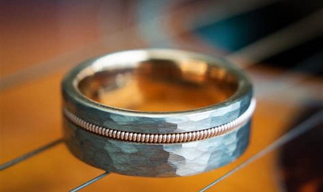 Metal Ring String Instrument Unveiling the Enchanting World of Guitar String Wedding Rings: Discover ...