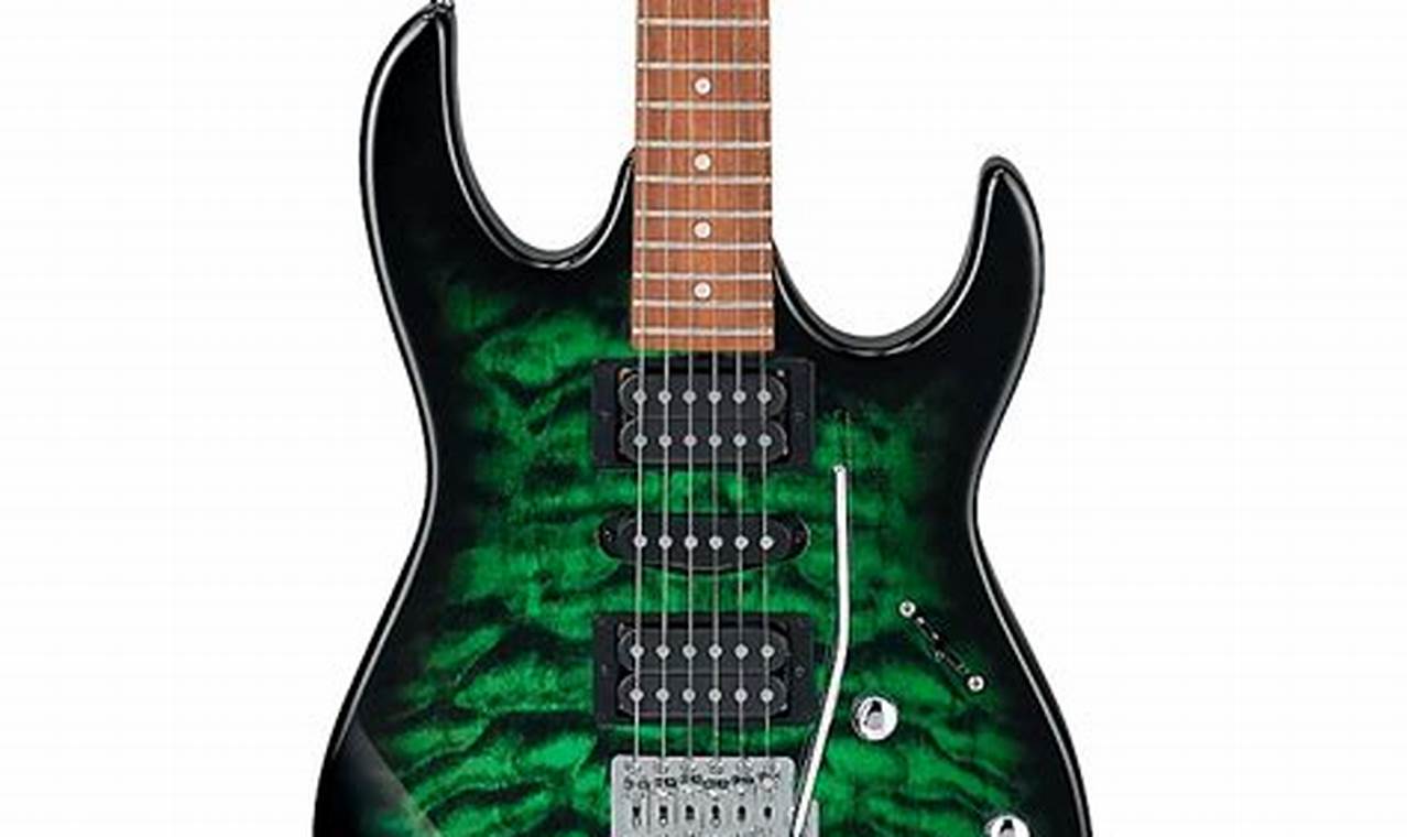 Unveiling the Allure of the Ibanez Green Electric Guitar - Master the Art of Playing Guitar and Play Like a Pro