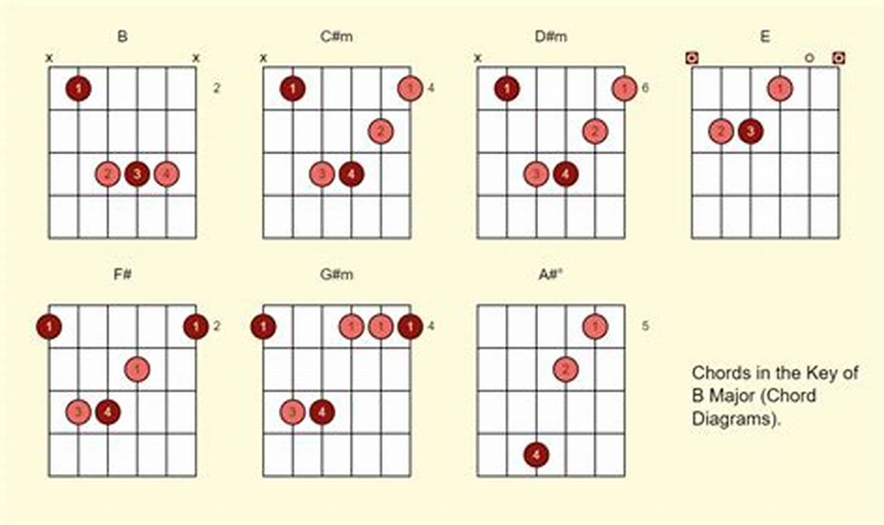 Discover the Sonic Delights of Guitar Chords in the Key of B - Master the Art of Playing Guitar and Play Like a Pro