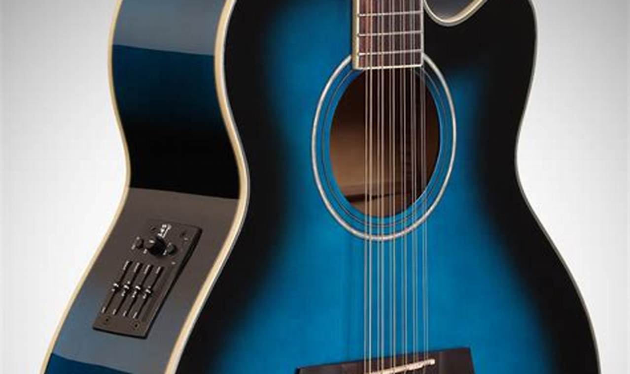 Discover a World of Sound with the Ibanez Blue Acoustic Electric Guitar - Master the Art of Playing Guitar and Play Like a Pro