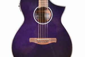 Unveil the Enchanting Allure of the Purple Ibanez Acoustic Guitar - Master the Art of Playing Guitar and Play Like a Pro
