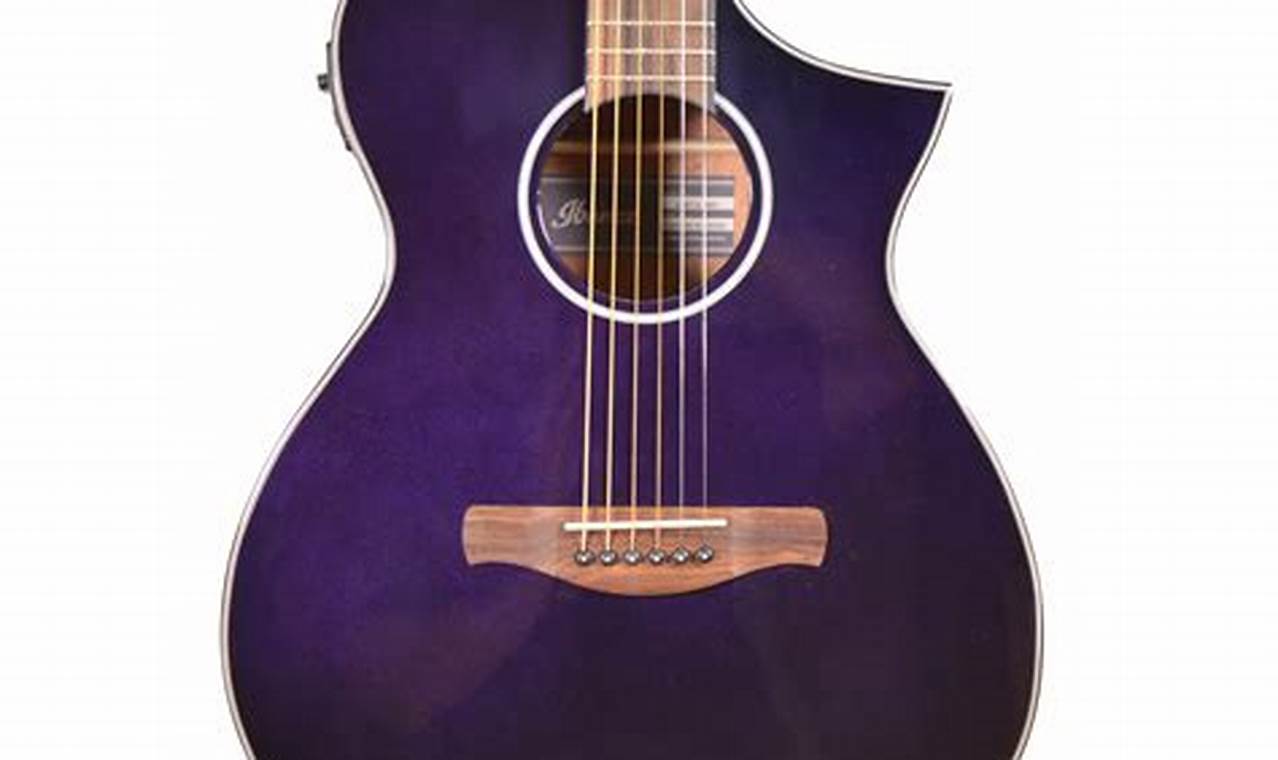 Unveil the Enchanting Allure of the Purple Ibanez Acoustic Guitar Master the Art of Playing Guitar and Play Like a Pro Unveil the Enchanting Allure of the Purple Ibanez Acoustic Guitar - Master the Art of Playing Guitar and Play Like a Pro