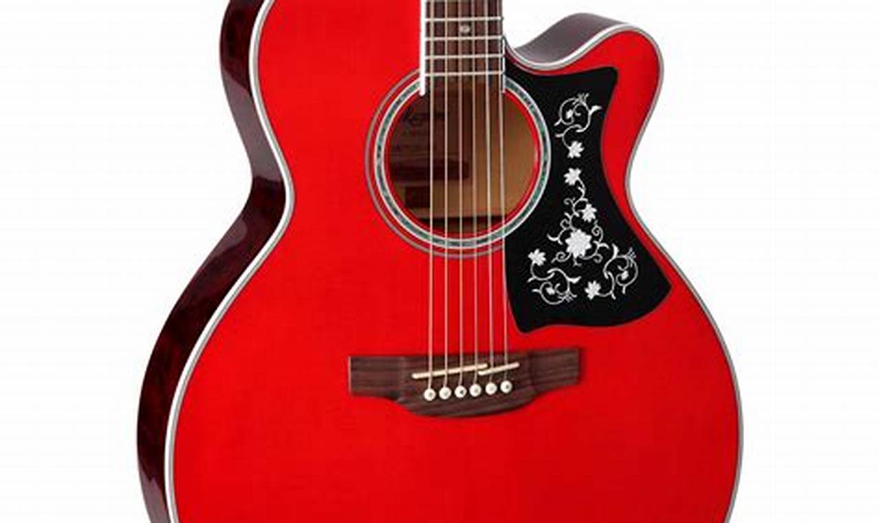 Unveil the Enchanting World of Red Acoustic Electric Guitars - Master the Art of Playing Guitar and Play Like a Pro