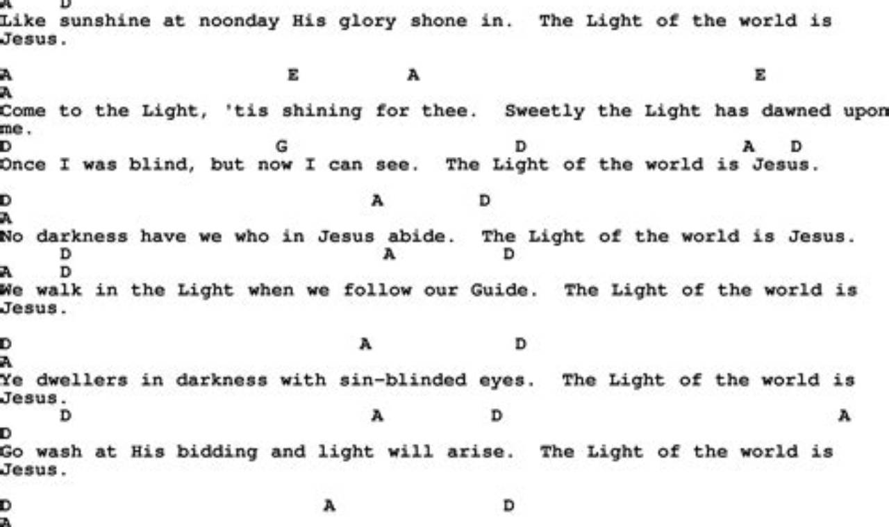 Unveiling the Secrets of "Light of the World" Guitar Chords: A Journey of Worship and Expression - Master the Art of Playing Guitar and Play Like a Pro