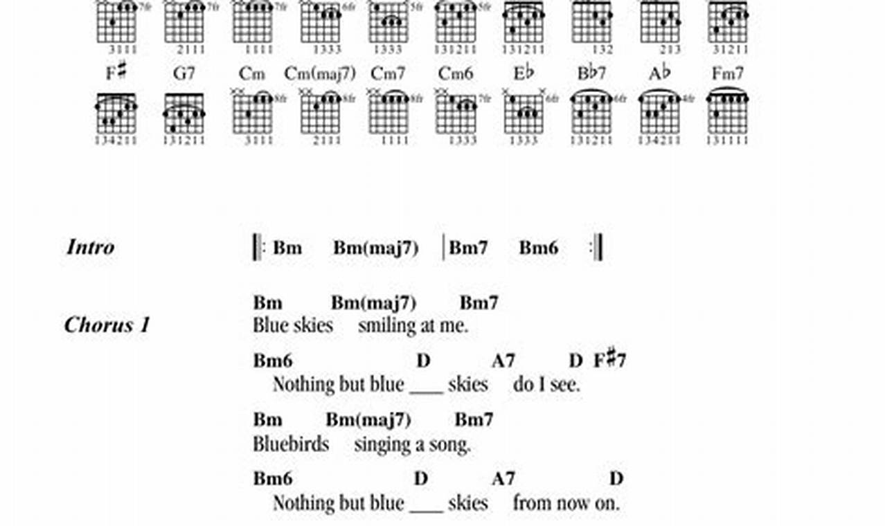 Unlock the Secrets of Blue Skies Guitar Chords: A Journey to Sonic Bliss - Master the Art of Playing Guitar and Play Like a Pro