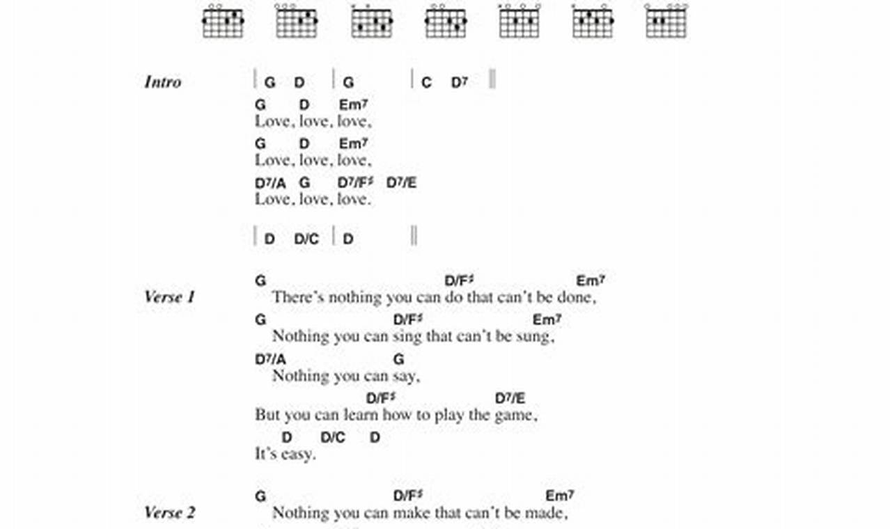 Uncover the Secrets of "All You Need Is Love" Guitar Chords: A Journey of Discovery - Master the Art of Playing Guitar and Play Like a Pro
