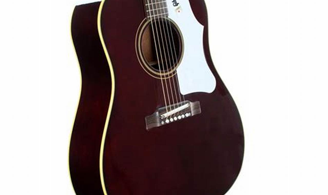 Unveiling the Enchanting World of Gibson Acoustic Guitars in Crimson - Master the Art of Playing Guitar and Play Like a Pro